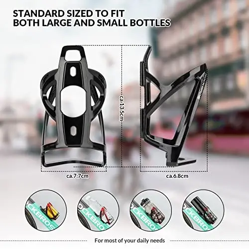 ROCKBROS Bike Water Bottle Holder Ultra-Light Bicycle Bottle Cages with Screws Tool, Universal Bike Cup Holder Rack for Road MTB Bikes… - 2
