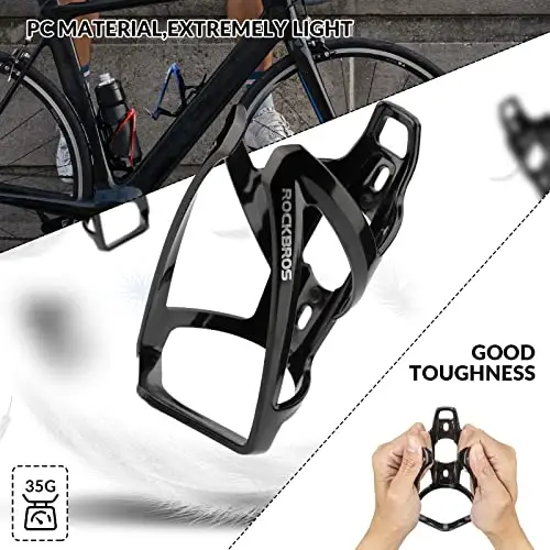 ROCKBROS Bike Water Bottle Holder Ultra-Light Bicycle Bottle Cages with Screws Tool, Universal Bike Cup Holder Rack for Road MTB Bikes… - 3
