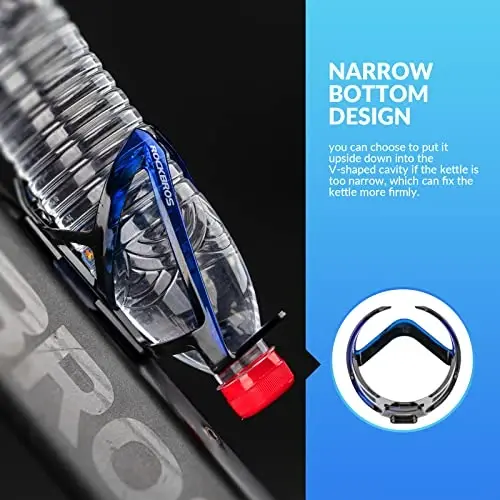 ROCKBROS Bike Water Bottle Holder Ultra-Light Bicycle Bottle Cages with Screws Tool, Universal Bike Cup Holder Rack for Road MTB Bikes… - 4
