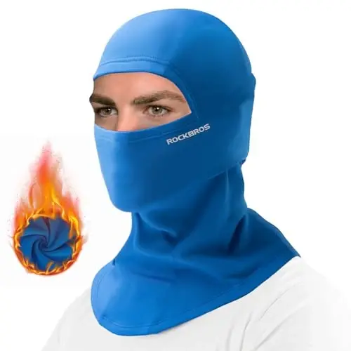 ROCKBROS Cold Weather Balaclava Ski Mask for Men Windproof Thermal Winter Scarf Mask Women Neck Warmer Hood for Cycling - ROCKBROS