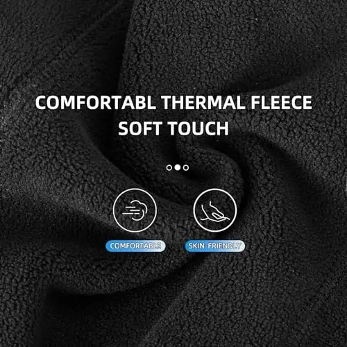 ROCKBROS Cold Weather Balaclava Ski Mask for Men Windproof Thermal Winter Scarf Mask Women Neck Warmer Hood for Cycling - 4