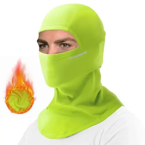 ROCKBROS Cold Weather Balaclava Ski Mask for Men Windproof Thermal Winter Scarf Mask Women Neck Warmer Hood for Cycling - ROCKBROS