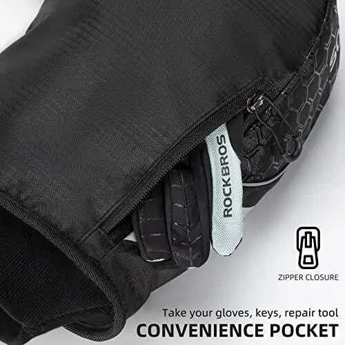 ROCKBROS Handlebar Mitts Mountain Bike Bicycle Bar Mittens Cold Weather Bike Pogies Mitts Windproof Thinsulate Thermal Winter Handlebar Mittens for Mountain Bikes, ATV, Snow Mobile, Motorcycles - 6