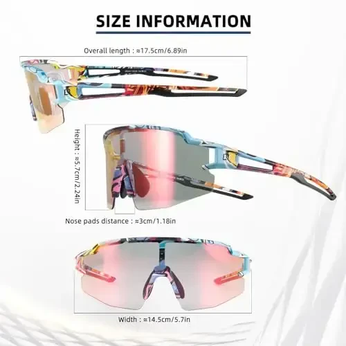 ROCKBROS erkaklar ayollar velosiped UV himoyasi uchun Photochromic sport quyoshdan saqlaydigan ko'zoynaklar - 3