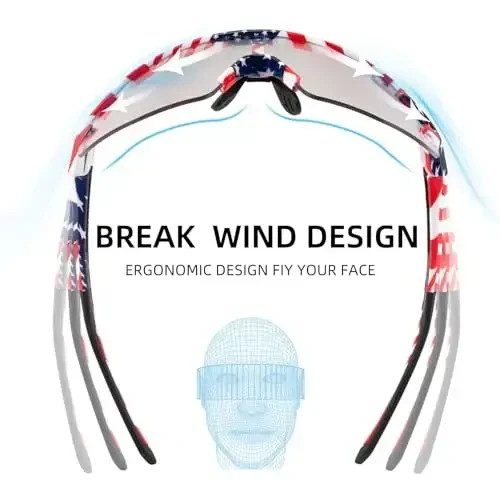 ROCKBROS Erkaklar ayollar velosipedda UV himoyasi uchun fotochromic sport quyoshdan saqlaydigan ko'zoynaklar - 4