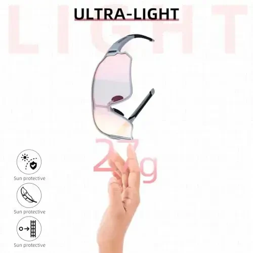 ROCKBROS erkaklar uchun fotoxromik quyoshdan saqlaydigan ko'zoynaklar Velosiped ko'zoynaklari Sport velosiped ko'zoynaklari - 5