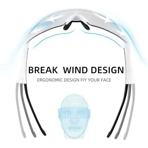 ROCKBROS Photochromic Sports Sunglasses for Men Women Cycling UV Protection - 4