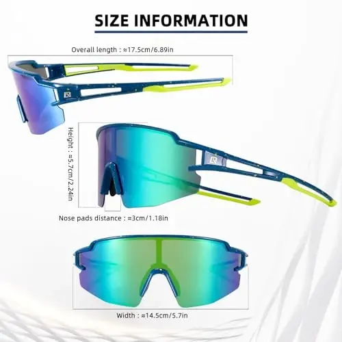 ROCKBROS Photochromic Sports Sunglasses for Men Women Cycling UV Protection - 2