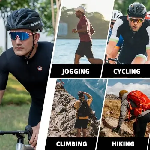 ROCKBROS Photochromic Sports Sunglasses for Men Women Cycling UV Protection - 6