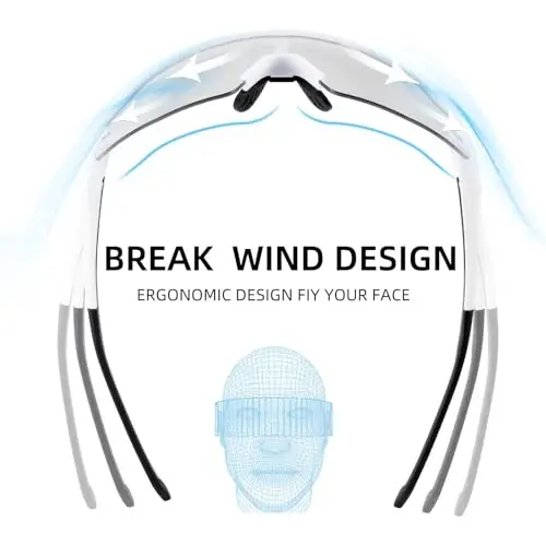 ROCKBROS Photochromic Sports Sunglasses for Men Women Cycling UV Protection - 3