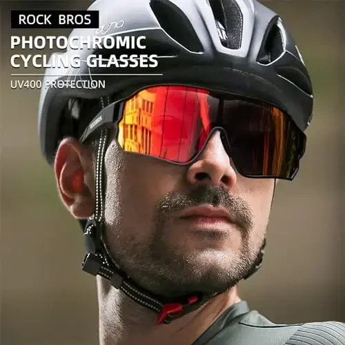 ROCKBROS Photochromic Sunglasses for Men Cycling Sunglasses Sports Bike Glasses - ROCKBROS (1)