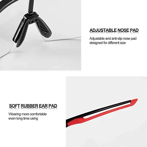 ROCKBROS Fotoxromatik Sport Quyosh Ko'zoynaklari Erkaklar Ayollar Velosiped UV Himoyasi - 2