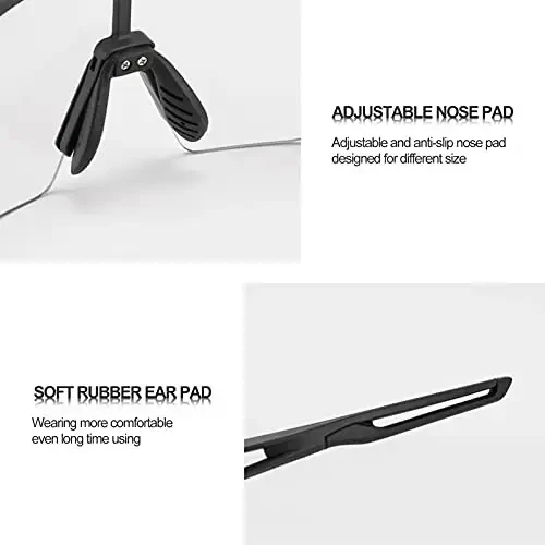 ROCKBROS Photochromic Sports Sunglasses for Men Women Cycling UV Protection - 4