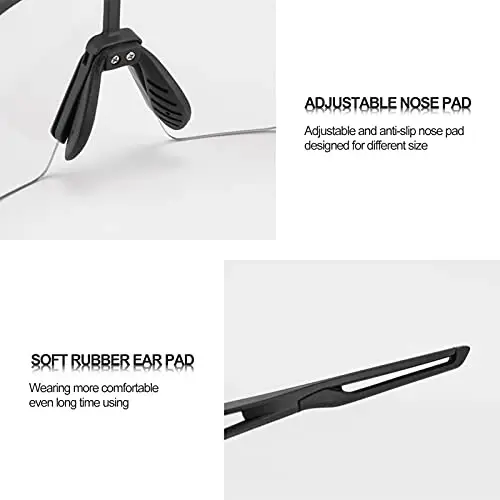 ROCKBROS Photochromic Sports Sunglasses for Men Women Cycling UV Protection - 4