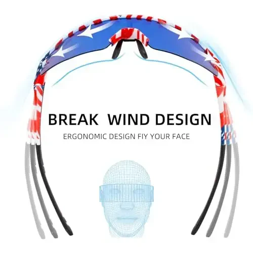 ROCKBROS Photochromic Sports Sunglasses for Men Women Cycling UV Protection - 3