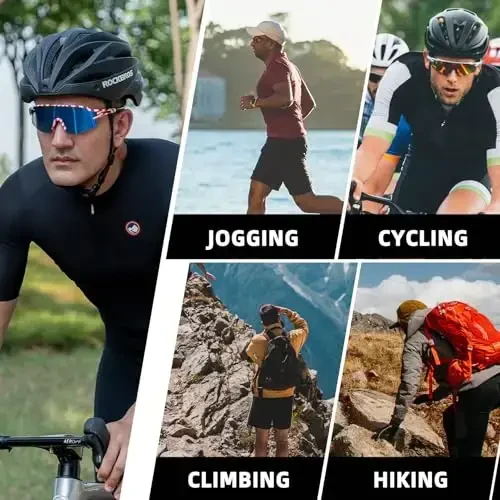 ROCKBROS Photochromic Sports Sunglasses for Men Women Cycling UV Protection - 6
