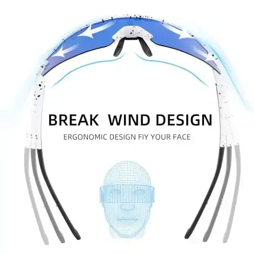 ROCKBROS Photochromic Sports Sunglasses for Men Women Cycling UV Protection - 3