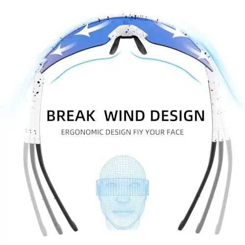 ROCKBROS Photochromic Sports Sunglasses for Men Women Cycling UV Protection - 3