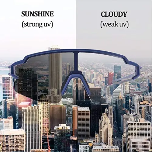 ROCKBROS Photochromic Sports Sunglasses for Men Women Cycling UV Protection - 4