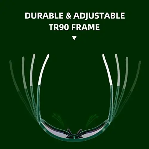 ROCKBROS Polarizatsiyalangan quyoshdan saqlaydigan ko'zoynaklar Ayollar va erkaklar uchun velosiped ko'zoynaklari - 4