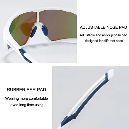 ROCKBROS Polarized Sunglasses UV Protection for Women Men Cycling Sunglasses - 5