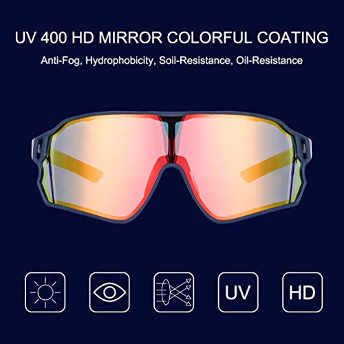 ROCKBROS Polarized Sunglasses UV Protection for Women Men Cycling Sunglasses - 2