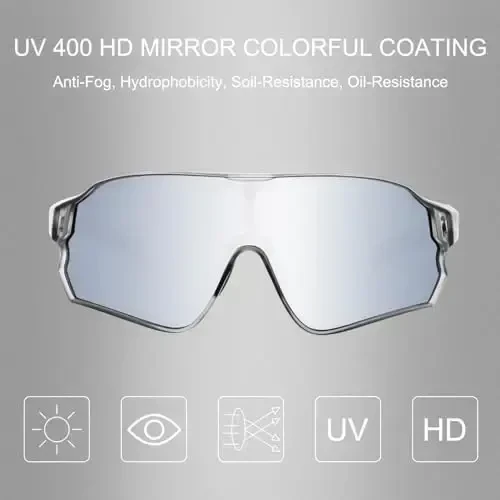 ROCKBROS Polarized Sunglasses UV Protection for Women Men Cycling Sunglasses - 2