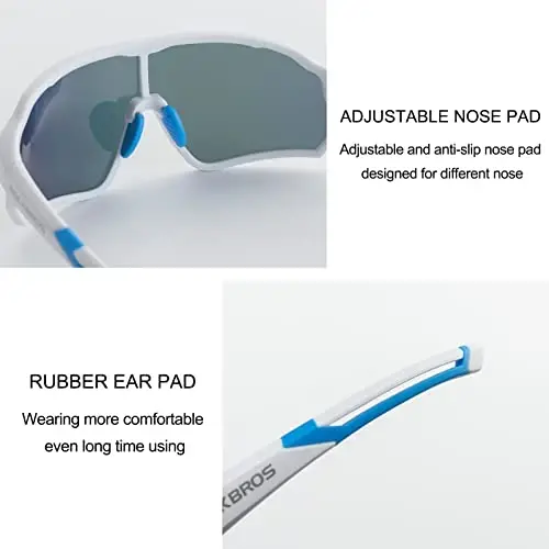 ROCKBROS Polarized Sunglasses UV Protection for Women Men Cycling Sunglasses - 5