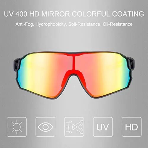 ROCKBROS Polarized Sunglasses UV Protection for Women Men Cycling Sunglasses - 3