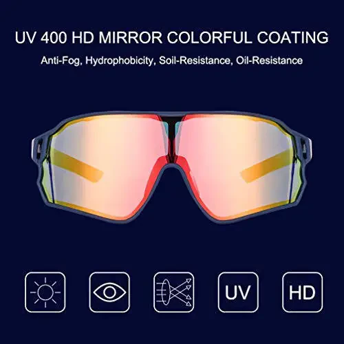 ROCKBROS Polarized Sunglasses UV Protection for Women Men Cycling Sunglasses - 2