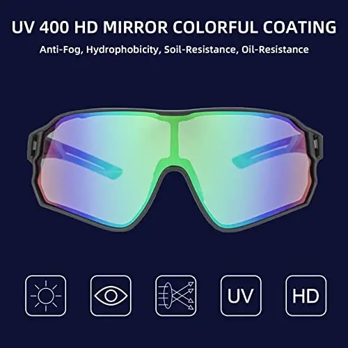 ROCKBROS Polarized Sunglasses UV Protection for Women Men Cycling Sunglasses - 2