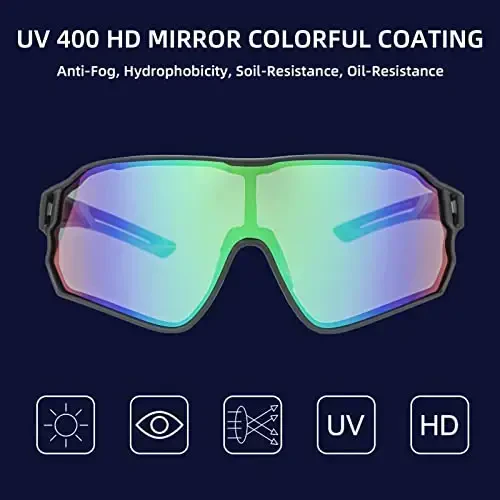 ROCKBROS Polarized Sunglasses UV Protection for Women Men Cycling Sunglasses - 2