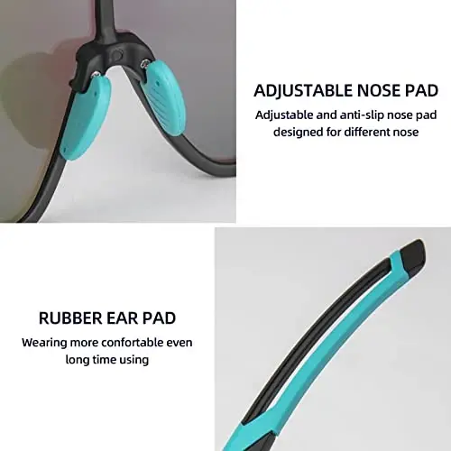 ROCKBROS Polarized Sunglasses UV Protection for Women Men Cycling Sunglasses - 5