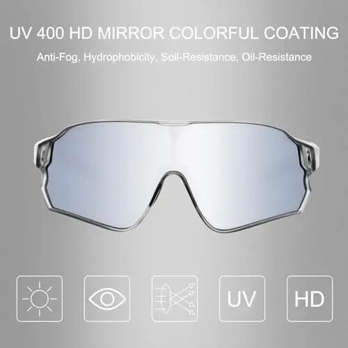 ROCKBROS Polarized Sunglasses UV Protection for Women Men Cycling Sunglasses - 2