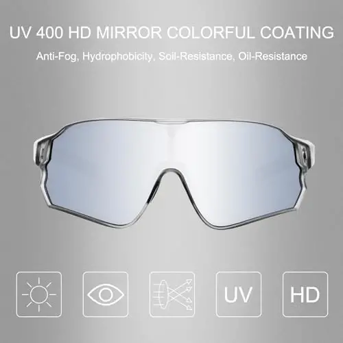 ROCKBROS Polarized Sunglasses UV Protection for Women Men Cycling Sunglasses - 2