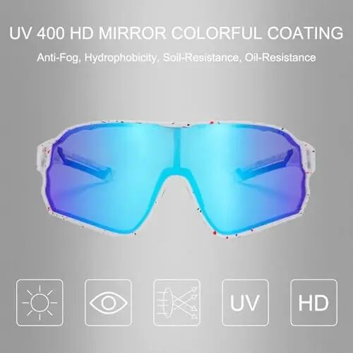 ROCKBROS Polarized Sunglasses UV Protection for Women Men Cycling Sunglasses - 2