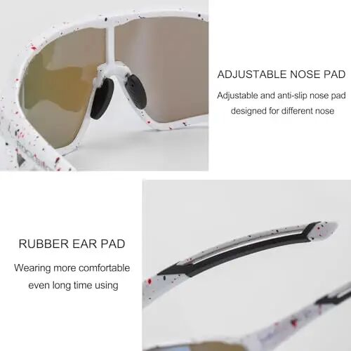 ROCKBROS Polarized Sunglasses UV Protection for Women Men Cycling Sunglasses - 5