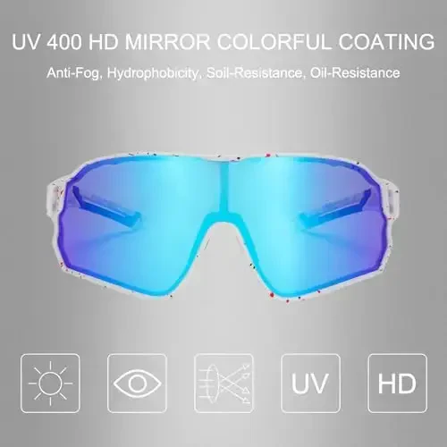 ROCKBROS Polarized Sunglasses UV Protection for Women Men Cycling Sunglasses - 2