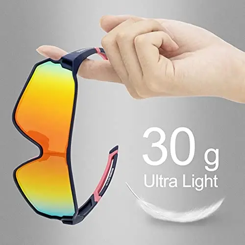 ROCKBROS Polarized Sunglasses UV Protection for Women Men Cycling Sunglasses - 4