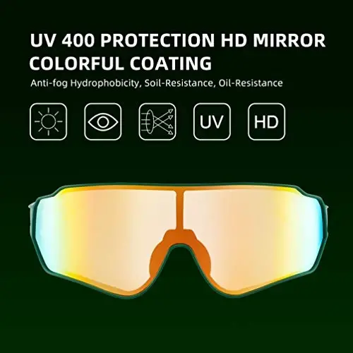 ROCKBROS Polarized Sunglasses UV Protection for Women Men Cycling Sunglasses - 2
