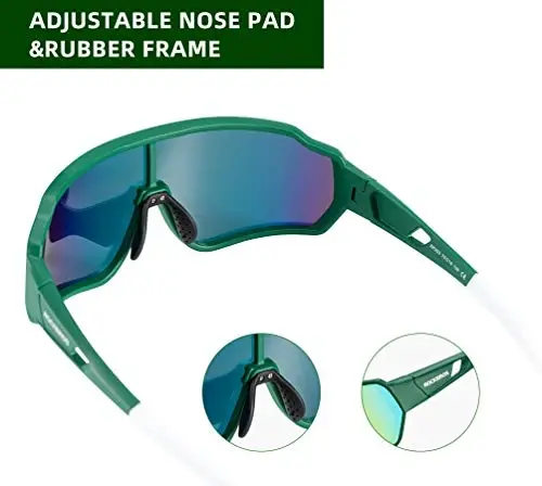ROCKBROS Polarized Sunglasses UV Protection for Women Men Cycling Sunglasses - 5