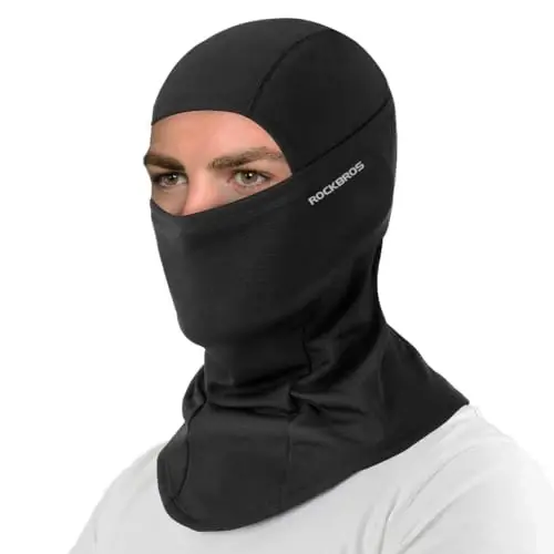 ROCKBROS Cold Weather Balaclava Ski Mask for Men Windproof Thermal Winter Scarf Mask Women Neck Warmer Hood for Cycling 