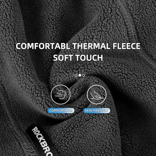 ROCKBROS Cold Weather Balaclava Ski Mask for Men Windproof Thermal Winter Scarf Mask Women Neck Warmer Hood for Cycling - 4