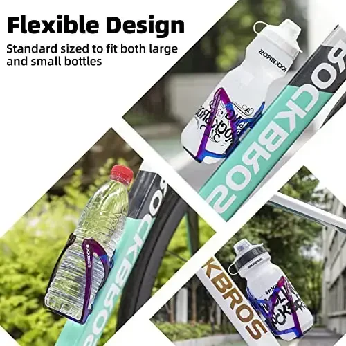 ROCKBROS Velosiped suv idishi ushlagichi Ultra-engil velosiped butilkalar qafasi vintlar asbobi bilan, Universal velosiped chashka ushlagichi tokchasi Road MTB velosipedlari uchun… - 7