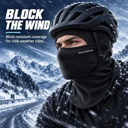 ROCKBROS Windproof Thermal Balaclava Ski Mask for Men and Women Cycling | Thermal Fleece Balaclava Keeps You Warm and Protected from Wind during Cycling, Running, Skiing and Other Cold Weather Sports - ROCKBROS (1)