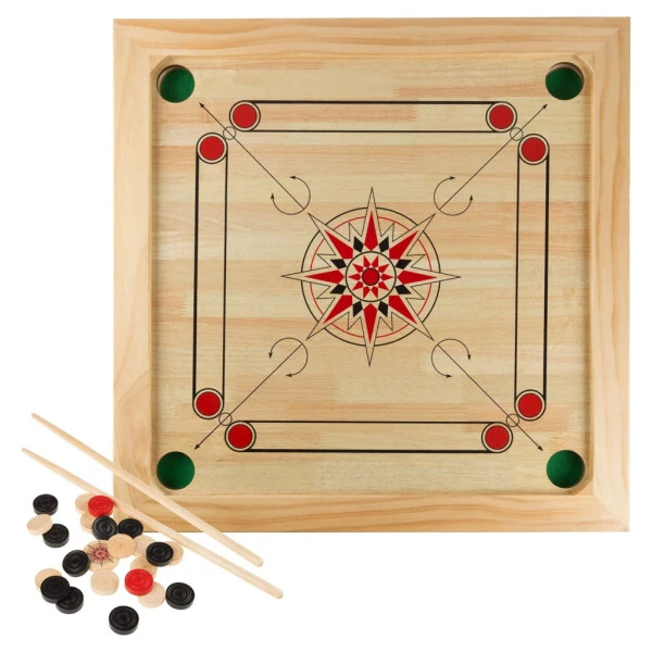 Rockin’ Rollers Carrom Board Game with Coins and Strikers - 26