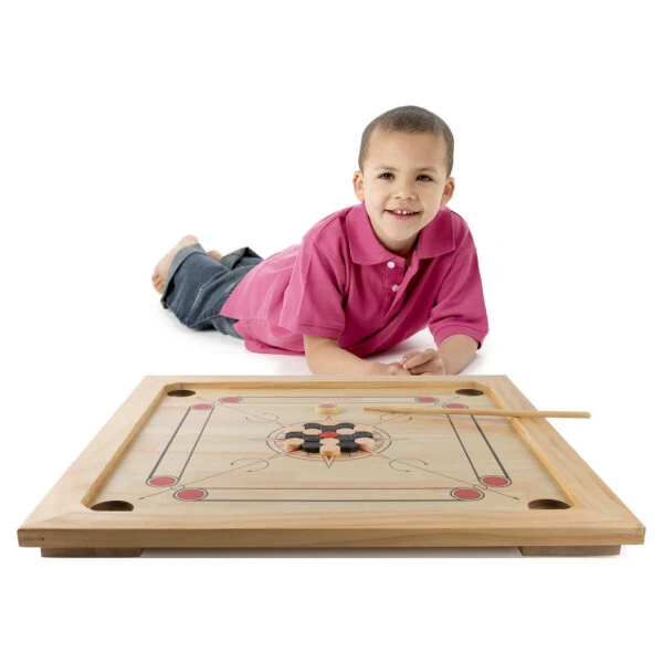 Rockin’ Rollers Carrom Board Game with Coins and Strikers - 26