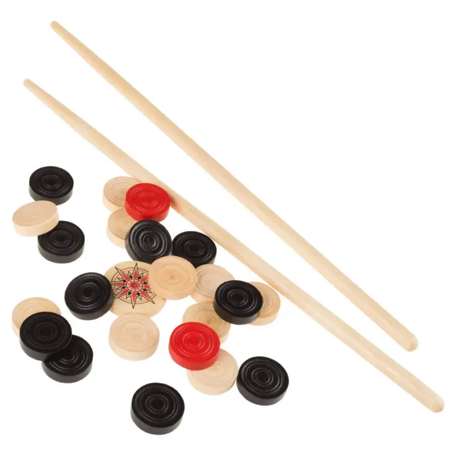 Rockin’ Rollers Carrom Board Game with Coins and Strikers - 26