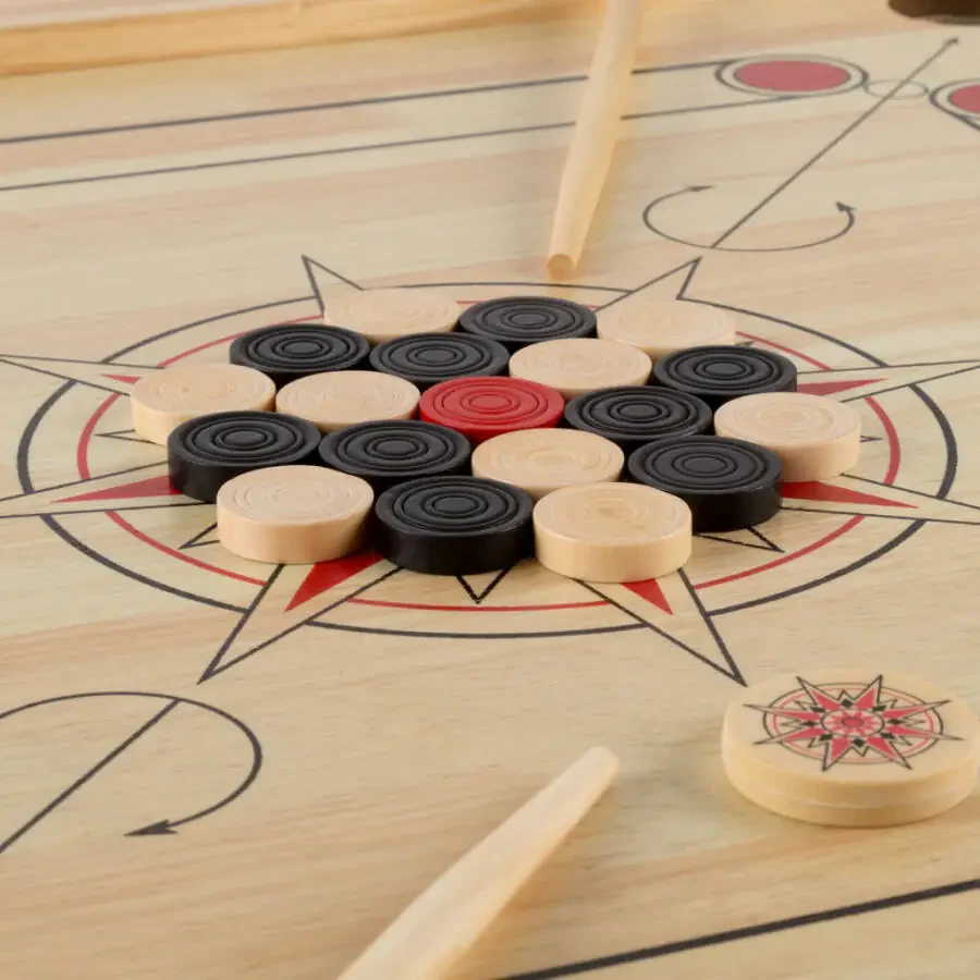 Rockin’ Rollers Carrom Board Game with Coins and Strikers - 26
