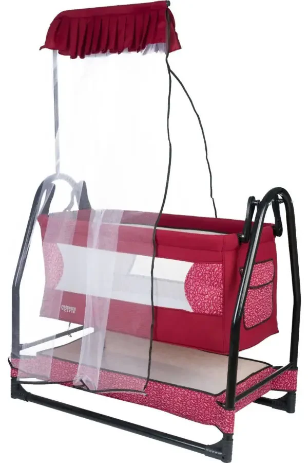 Rocking Baby Cradle Mosquito Net Tulle Awning Baby - 1